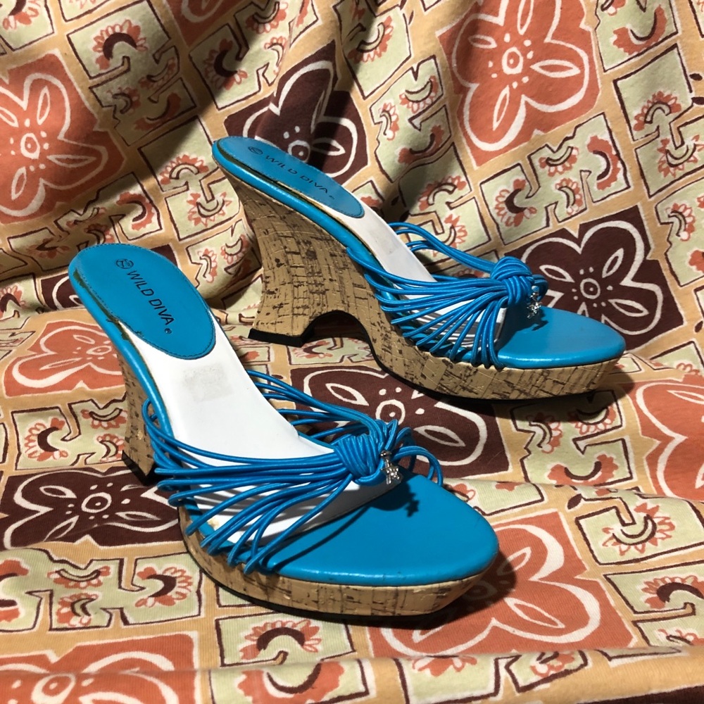 Wild Diva Wedge Sandals Open Toe Heels